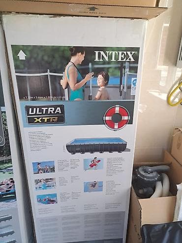 bas gitara: İntex Ultra XTR dikdörtqanüstü hovuz dəsti - Ölçü: təxminən 7.32 m x — 3