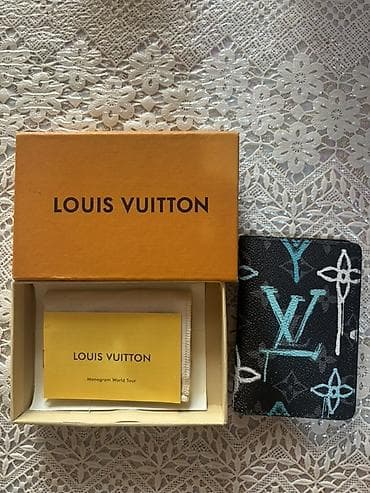 Louis Vuitton cart holder - Model: Monogram World Tour temalı dizayn lalafo.az -da Louis Vuitton cart holder - Model: Monogram World Tour temalı dizayn