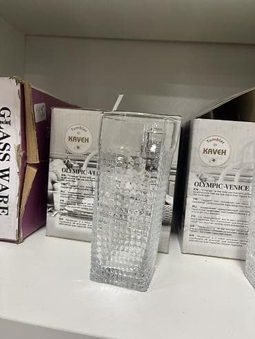 gil qab: Stəkanlar, rəng - Mavi, Şüşə, 6 ədədli dəst — 4