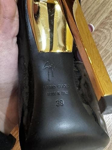 dəri ayaqqabi: Giuseppe Zanotti qadın tufliləri orjinaldir 39 razmer Daban — 6