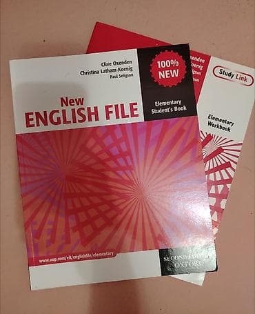 New English File - Elementary student book + Elementary workbook lalafo.az -da New English File - Elementary student book + Elementary workbook
