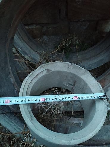 Santexnika: Beton halqa və kaman formalı elementlər dəsti
- Material: tökmə beton — 3