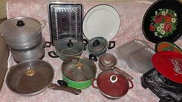 набор казанов викалина: Кастрюля, цвет - Зеленый, Алюминий — 4