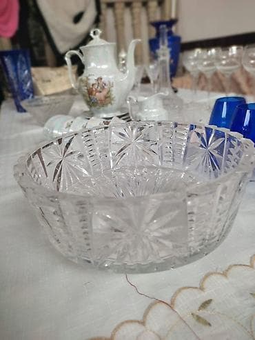 quru çay: Çay dəsti, rəng - Ağ, Xrustal — 1