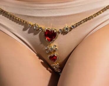 Eynəklər: Məhsul: Bədən zənciri/lingeri aksessuarı – kristallı bel bəzəyi — 1