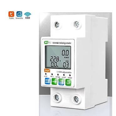 Xüsusiyyətlər: Bu TUYA WIFI 63A 230V qoruyucusu telefon vasitəsilə