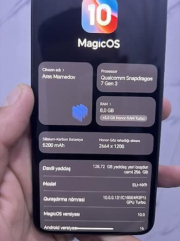 xiomi 15 t: Honor 200 Pro, 256 GB, rəng - Qara, Sensor — 1