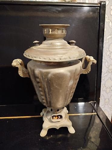 samovar 10 litr: Tok samavarı (alıb od ede bilərsiniz Antik metal samovar - Material — 2