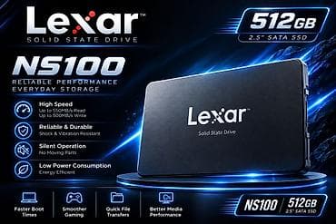 macbook 2 el: Lexar NS100 SSD – 512 GB - Form-faktor: 2.5" - İnterfeys: SATA III 6 — 1