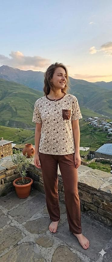 Домашние костюмы: Yeniden gəldi ikili ev geyimləri — 6