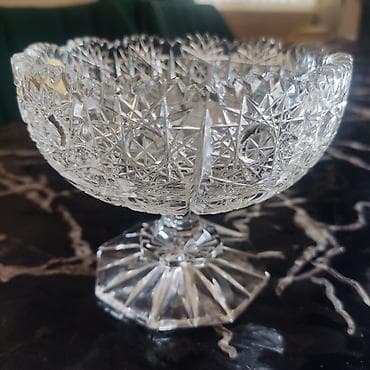 meyve qabl: Çexya istehsalı mürebbə qabı.hündürlük 9 sm,diametri 11sm - Material — 1