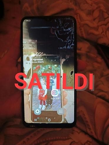 note 20 plus: Samsung Galaxy A10, 32 GB, rəng - Mavi, Qırıq — 1