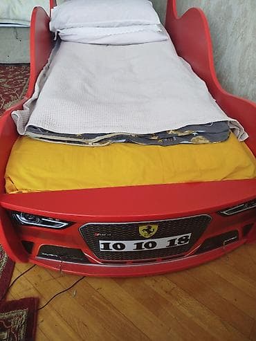Uşaq maşın formalı çarpayı – qırmızı “Ferrari” dizaynı - Korpus — 1