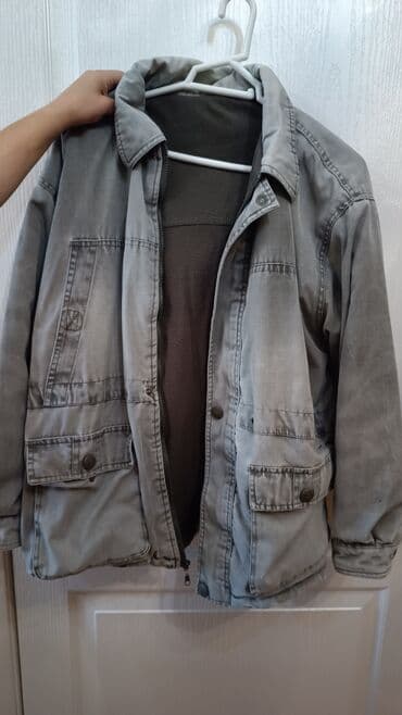 вязаные мужские куртки: Kişi gödəkçələri – neytral boz/boz‑yaşıl tonlarda, müxtəlif modellər — 3