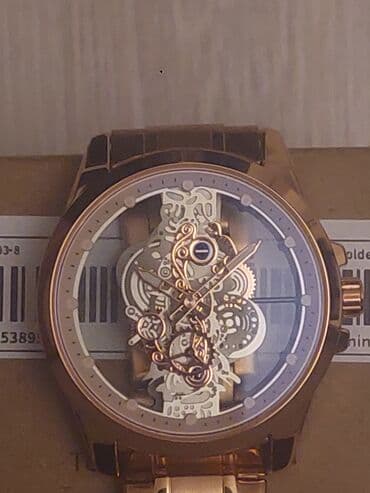 qol saatları kişi ucun: Qol saatı, rəng - Qızılı — 4