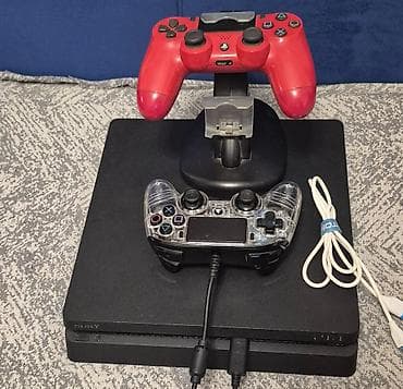 PS4 (Sony Playstation 4): PlayStation 4 Slim oyun konsolu komplekti - Model: PS4 Slim (Sony) - — 1