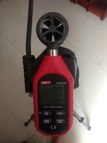 küləyin sürətini ölçən cihaz: Anemometr Model: UNI-T UT 363 Küləkin sürətini ölçən cihaz. - — 5