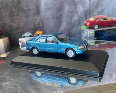metbex tavan modelleri: Коллекционная модель Mercedes-Benz C200 W202 blue 1994 Altaya Scale — 10