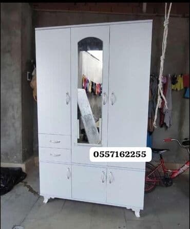 asilqan dolab: Açılan, 3 qapılı Düz dolab, Qarderob, paltar dolabı — 1