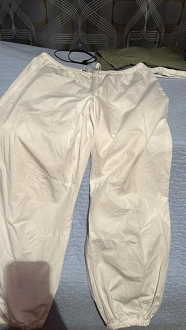 Bol kəsim Şalvar, Denim Co, S, rəng - Ağ