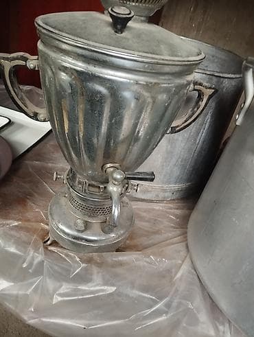 kohnə samavar: Qazan, rəng - Gümüşü, Metal — 2
