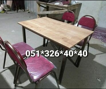 tək stollar: Stol stul tek ve Komplekt Wekilde 4 neferlik Parca ile 120 azn 4 — 21