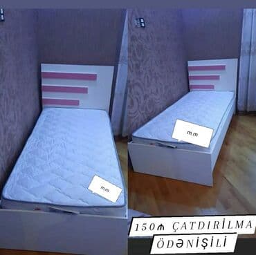 carpayilar divanlar: Yeni, Təknəfərlik çarpayı, Bazasız, Matras ilə, Siyirməsiz, Azərbaycan — 3