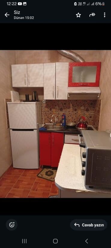 yevlax kirayə ev: 45 kv. m, 1 otaqlı, Qaz, İşıq, Su — 4