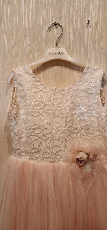 şifon donlar 2023: Uşaq üçün ziyafət/libas paltarı - Brend: Monita (asqıda göstərilir) - — 2