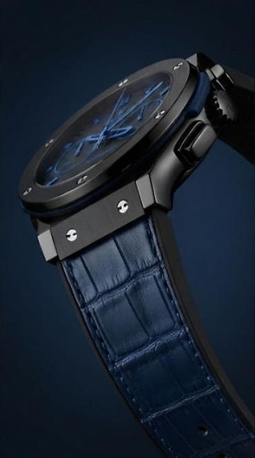 İşlənmiş, Qol saatı, Hublot, rəng - Qara — 2
