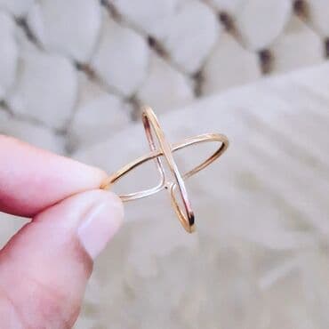 qaş sabitləyici: Alyans, Üzük, Sarı qızıl, 585 Əyar, Qaşsız — 2