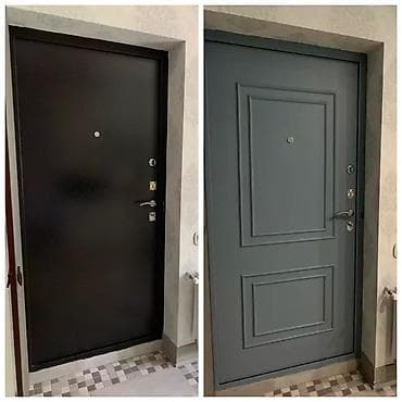 plastik qapi pencereler: Metall giriş qapılarının dekorativ bəzədilməsi və yenilənməsi xidməti — 2