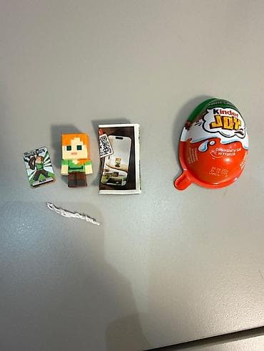 iran konfeti: Məhsul: Kinder Joy – Minecraft seriyası, oyunçaqlı şokolad kremi — 9