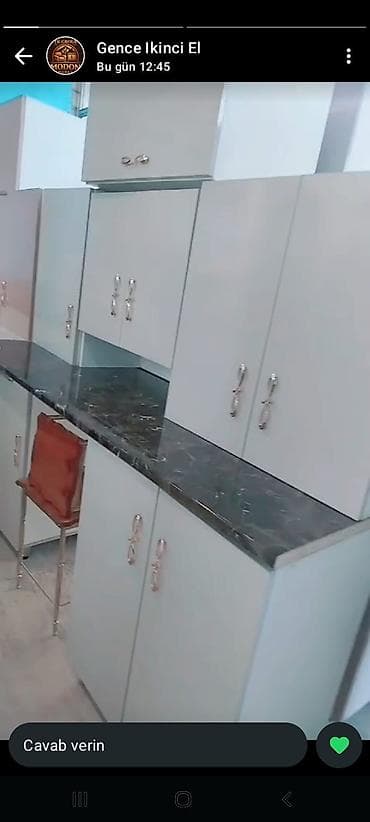 Yeni mətbəx dəsti – 2,50 m - Üstü soyuducu üçün nəzərdə tutulub