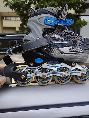 Roliklər: İnline konkisürmə (roller skates) – tənzimlənən ölçülü, 4 təkərli — 2