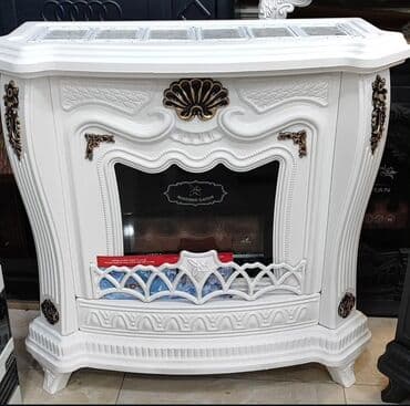 soba radiatoru: Klassik dizaynlı qaz sobası/kamin - Brend yazıları: “SHAYESTEH” — 1