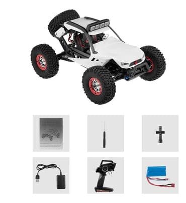 transmitter: Wloys 12429 Rc car 1/12 scale. 4wd . 2.4Ghz Remote control. 40km/h — 2