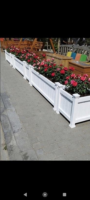 su termometri: Ağ rəngli dekorativ bağ qutuları – modul tipli - Material: hava — 1