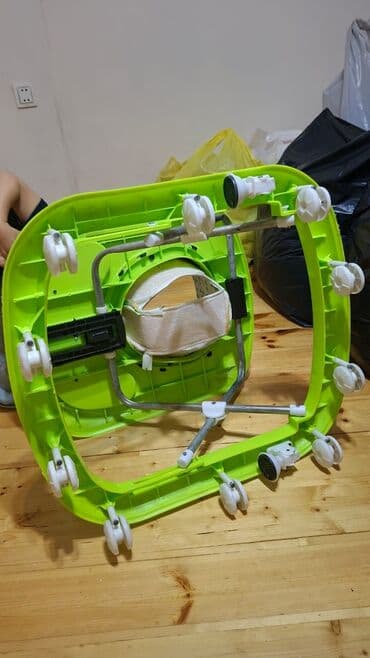 Ходунки, костыли, трости, роллаторы: Uşaq gəzdiricisi (walker) – yaşıl rəngdə, CEYHER TOYS paneli ilə — 6