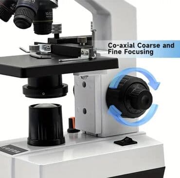 lazer urvin satilir: Mikroskop. Optik mültifunksional, metal çərçivə ilə, masa üstü — 9