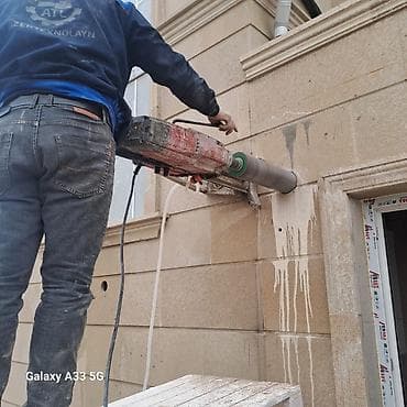 Beton/kərpic kəsimi və deşilməsi xidməti - Beton, asfalt, kərpic və