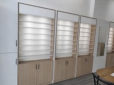 Mağaza/şou-rum üçün divar vitrin rəfləri dəsti - Modulyar sistem: hər — 2