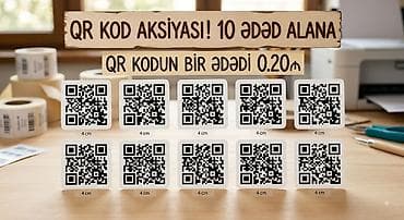 QR kod etiketləri – çap və hazırlama xidməti - Ölçü: 4 sm kvadrat lalafo.az -da QR kod etiketləri – çap və hazırlama xidməti - Ölçü: 4 sm kvadrat