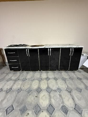 kreditle metbex mebelleri: Mətbəx mebeli dəsti Uzunluğu 2m 40 sm - Üst və alt moduldan ibarət — 3