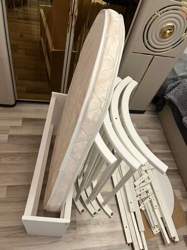 Салонная, медицинская мебель: Для девочки и мальчика, Новый, Овальная, Колыбель, С бортиками, С матрасом, С механизмом качания — 1