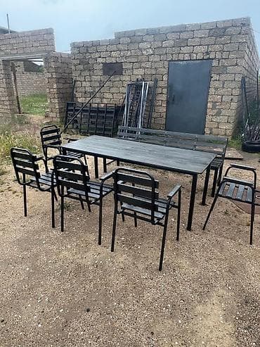komputer masasi: Masa ve oturacaqlar Bağ evləri,kafelər, restoranlar üçün hər növ — 2