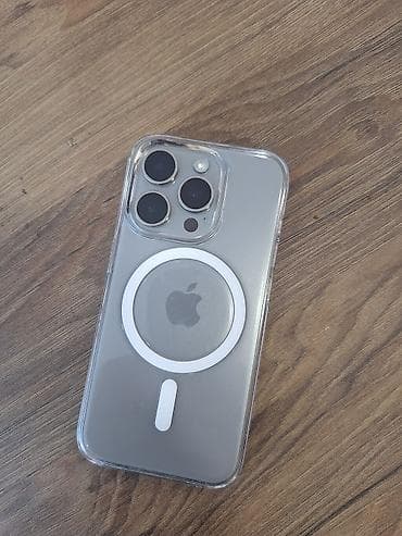 iphon 16: IPhone 15 Pro, 256 GB, Natural Titanium, Barmaq izi, Face ID — 2