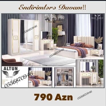 mətbəx masa dəsti: İkinəfərlik çarpayı, 2 tumba, Azərbaycan, Yeni — 21