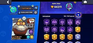 Brawl Stars hesabı – yüksək inkişaflı və tam kolleksiya Hesabda 1dəfə — 3