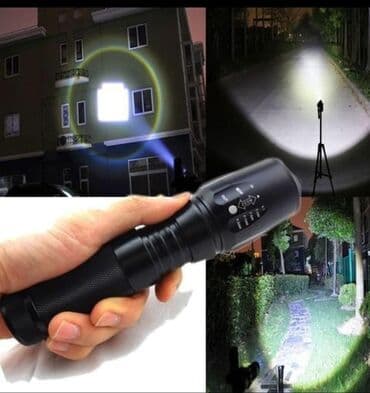 fener: Baş fanari 100 - 300 metr arası işıqlandırma gücünə malikdir 4 rejimdə — 6